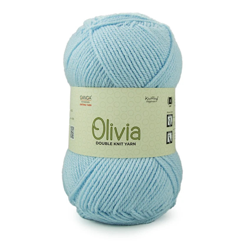 Olivia Double Knit Yarn – 100g Premium Acrylic Yarn for Knitting & Crochet