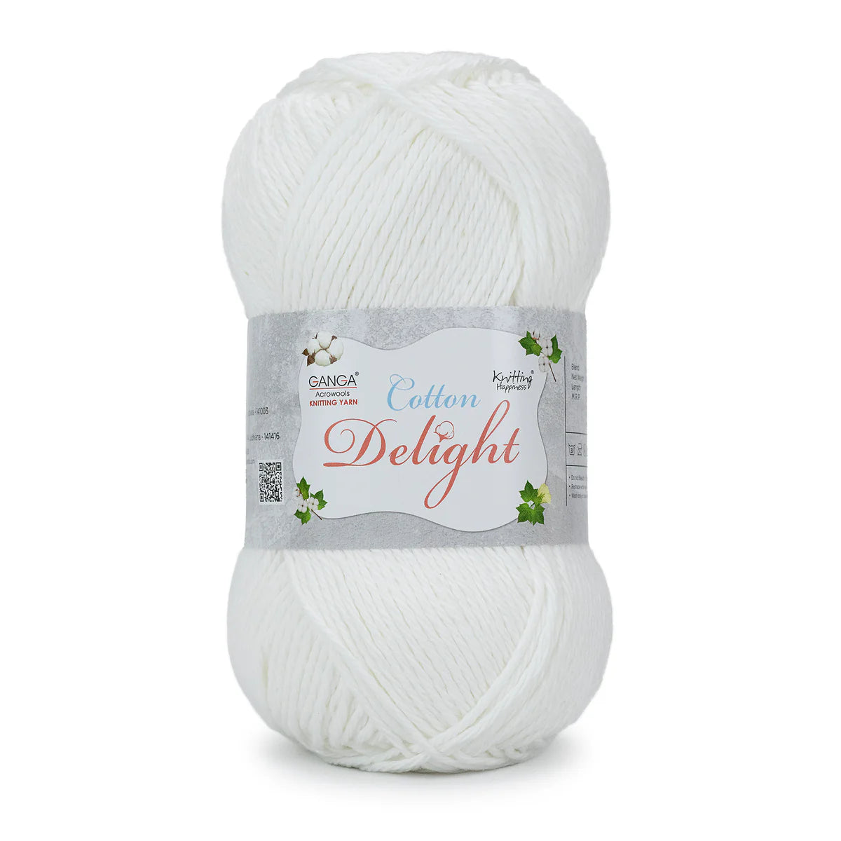 Cotton Yarn – Plain (White, Black, pink and more..) | 100g per Ball